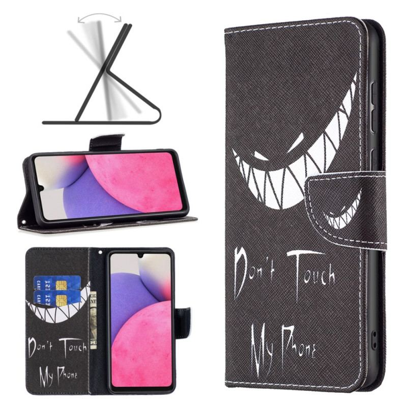 Capa Flip Para Samsung Galaxy A33 5G Telefone Do Diabo