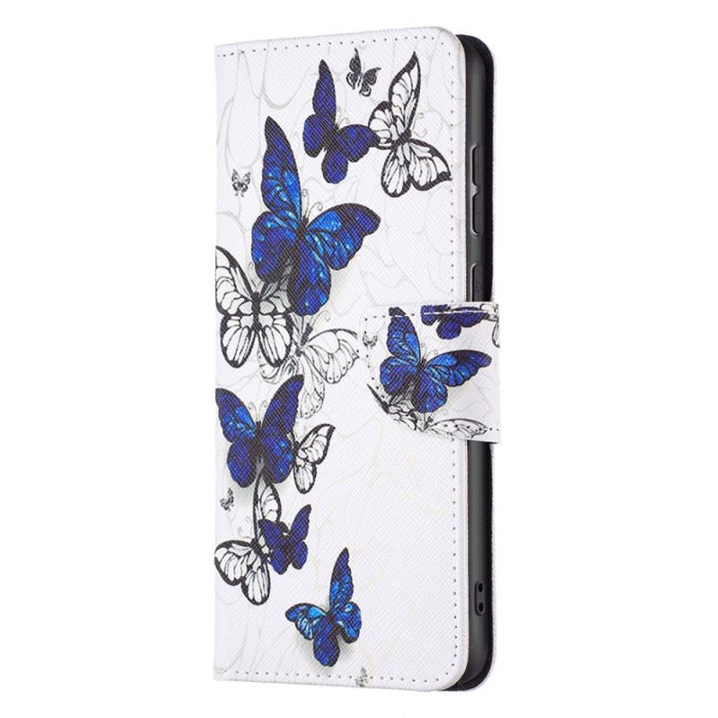 Capa Folio Para Samsung Galaxy A33 5G Borboletas