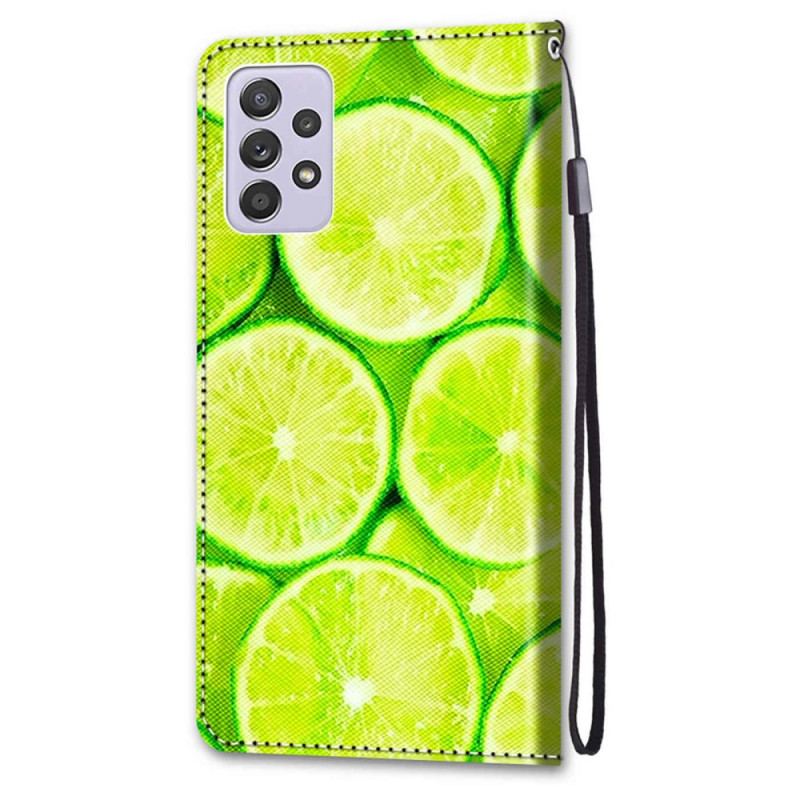 Capa Folio Para Samsung Galaxy A33 5G Limão