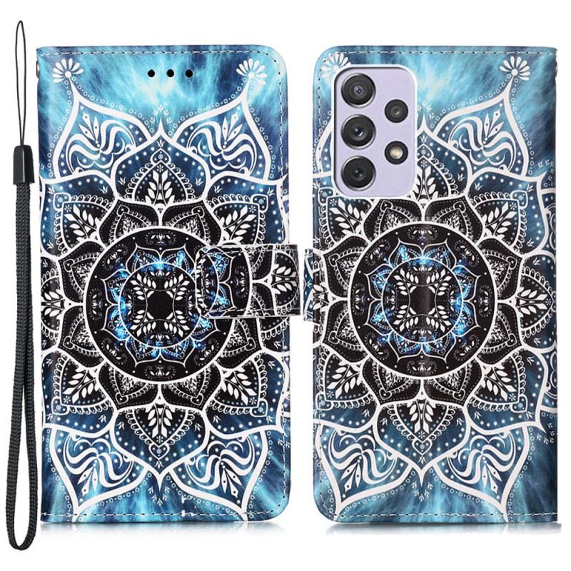 Capa Folio Para Samsung Galaxy A33 5G Mandala No Céu