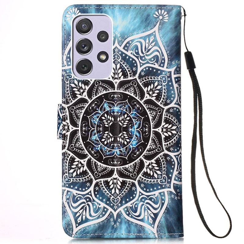 Capa Folio Para Samsung Galaxy A33 5G Mandala No Céu