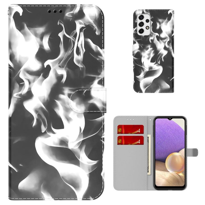 Capa Folio Para Samsung Galaxy A33 5G Padrão Abstrato