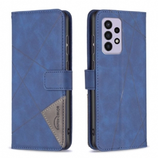 Capa Folio Para Samsung Galaxy A33 5G Triângulos De Cores Binfen