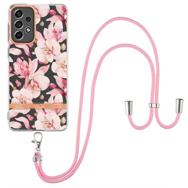 Capa Para Samsung Galaxy A33 5G De celular Cordão Floral