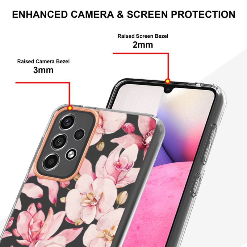 Capa Para Samsung Galaxy A33 5G Floral Sem Costura