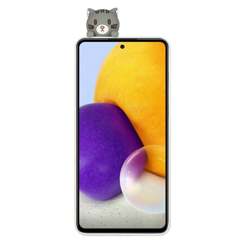 Capa Para Samsung Galaxy A33 5G Gato 3d