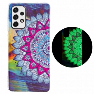 Capa Para Samsung Galaxy A33 5G Mandala Colorida Fluorescente