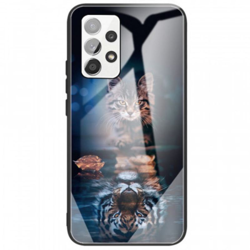 Capa Para Samsung Galaxy A33 5G Meu Vidro Temperado Tigre