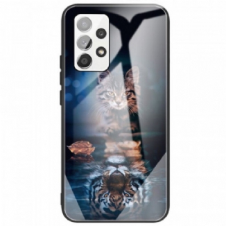 Capa Para Samsung Galaxy A33 5G Meu Vidro Temperado Tigre