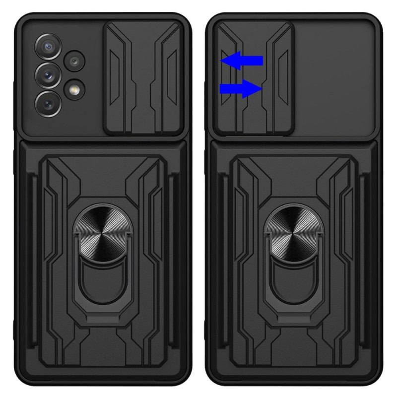 Capa Para Samsung Galaxy A33 5G Porta-cartões De Design E Protetores De Lente