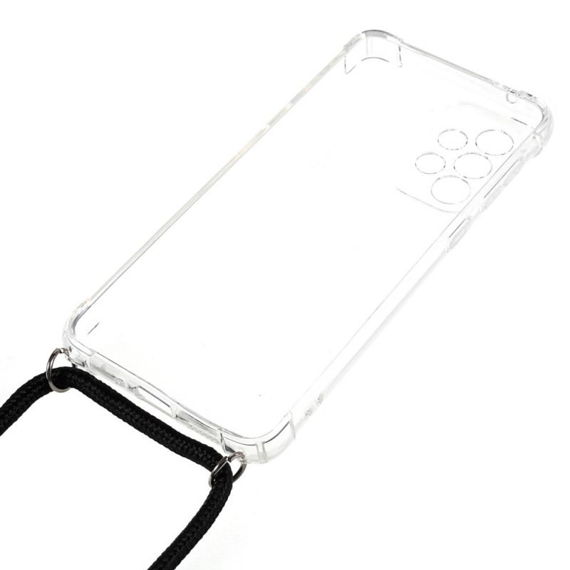 Capa Para Samsung Galaxy A33 5G Transparente Com Cordão