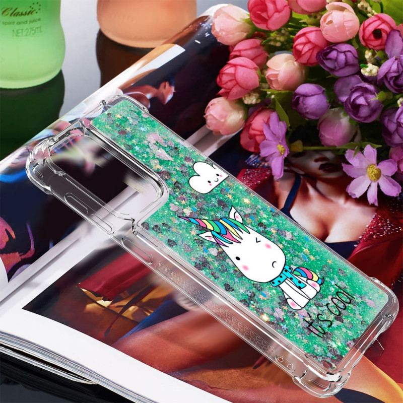 Capa Para Samsung Galaxy A33 5G Unicórnio Glitter