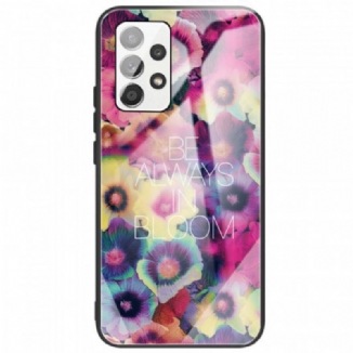 Capa Para Samsung Galaxy A33 5G Vidro Temperado Be Always In Bloom