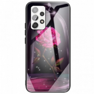 Capa Para Samsung Galaxy A33 5G Vidro Temperado Rosa Mágico