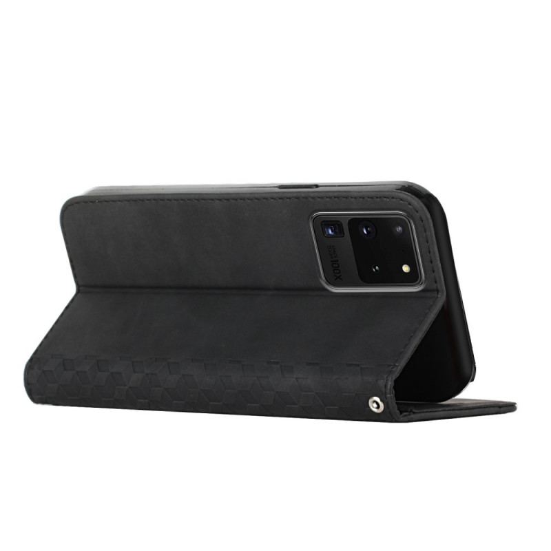 Capa De Celular Para Samsung Galaxy S20 Ultra Flip Efeito Geocouro