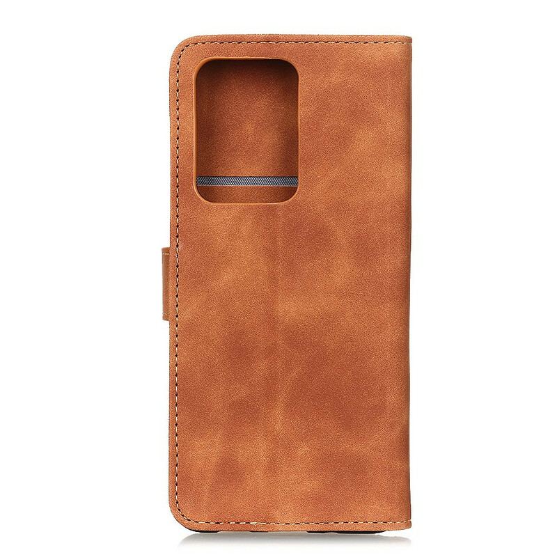 Capa Flip Para Samsung Galaxy S20 Ultra Efeito Couro Vintage Khazneh