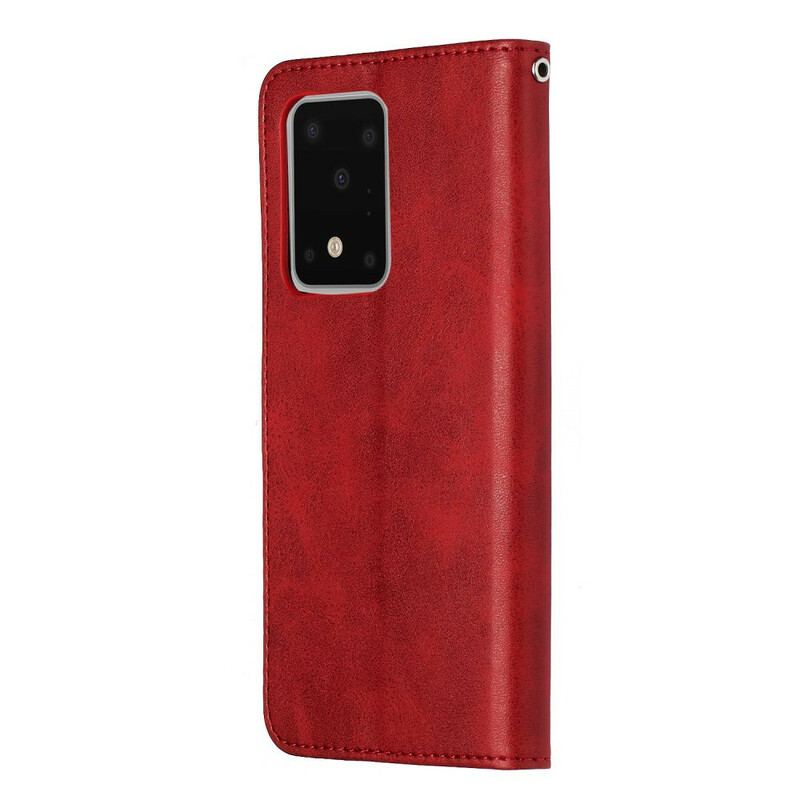 Capa Flip Para Samsung Galaxy S20 Ultra Porta-moedas Vintage