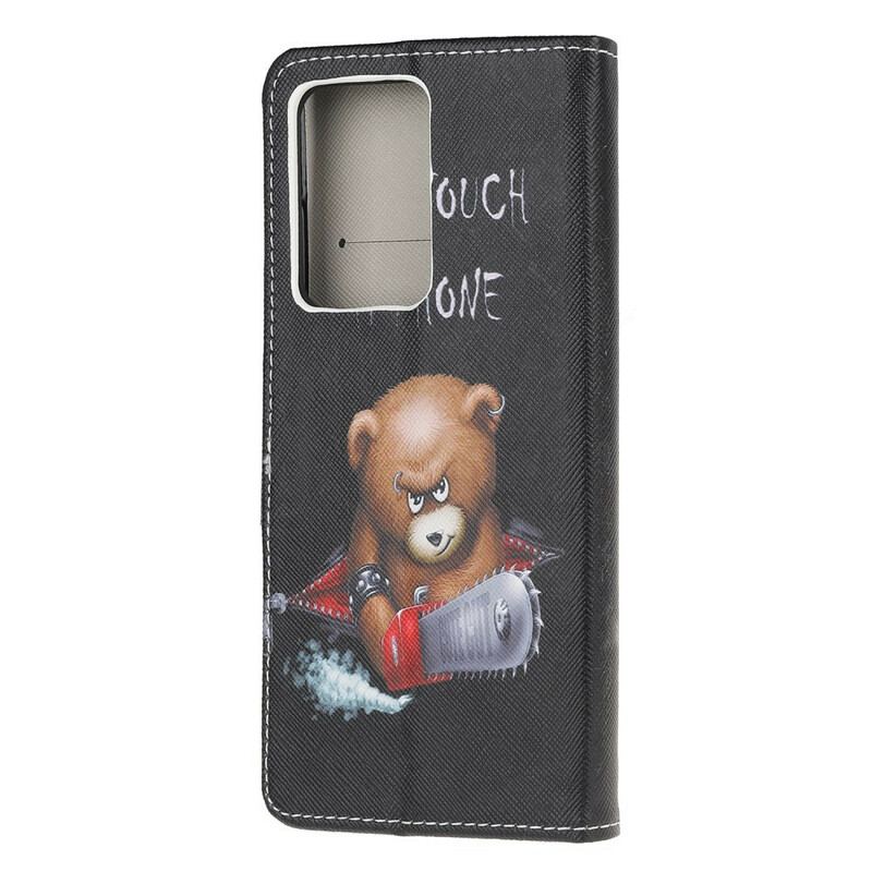 Capa Flip Para Samsung Galaxy S20 Ultra Urso Perigoso