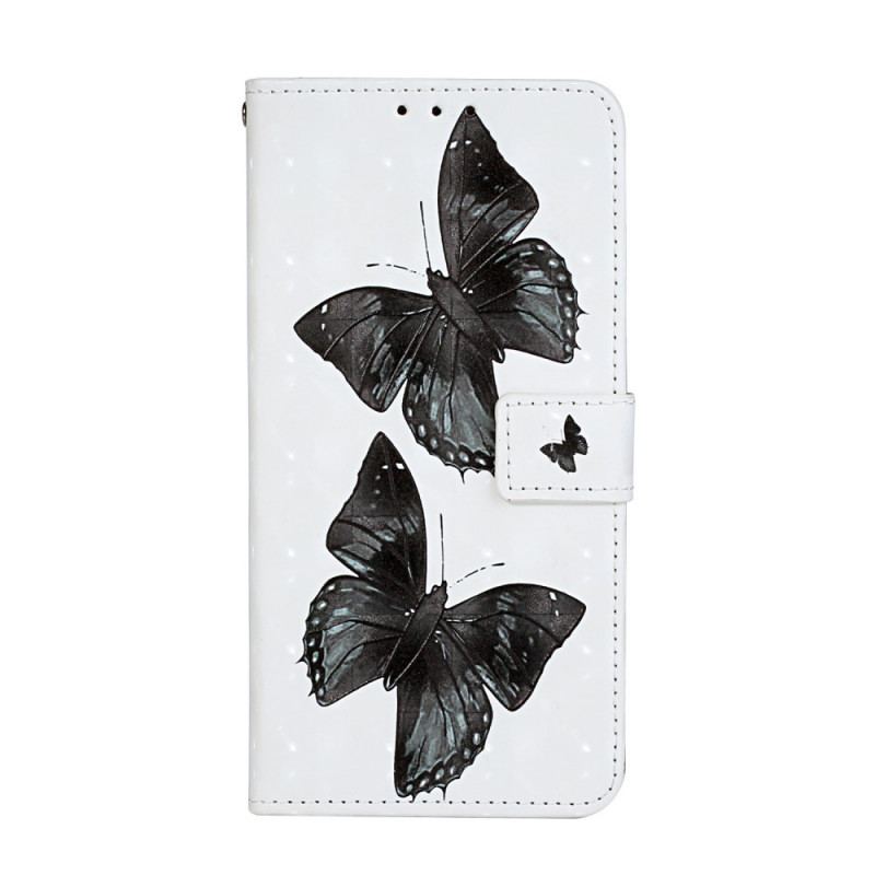 Capa Folio Para Samsung Galaxy S20 Ultra De Cordão Alça Ajustável Borboleta