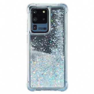 Capa Para Samsung Galaxy S20 Ultra Cantos Reforçados Com Glitter