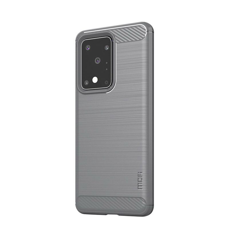 Capa Para Samsung Galaxy S20 Ultra Fibra De Carbono Escovada Mofi