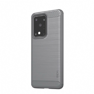 Capa Para Samsung Galaxy S20 Ultra Fibra De Carbono Escovada Mofi