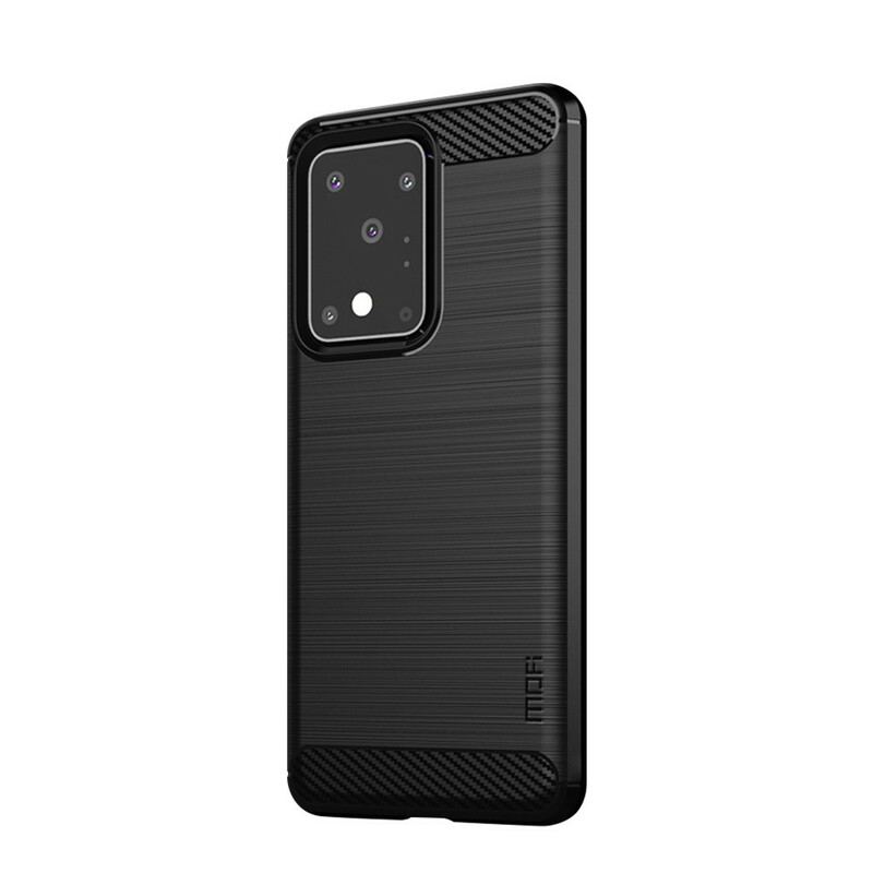 Capa Para Samsung Galaxy S20 Ultra Fibra De Carbono Escovada Mofi