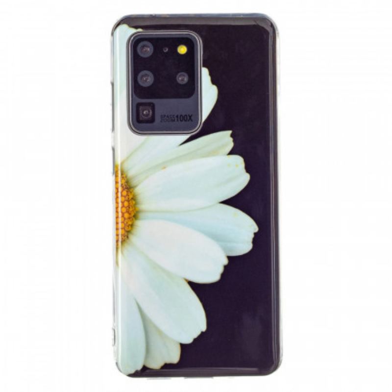 Capa Para Samsung Galaxy S20 Ultra Série Flor Fluorescente