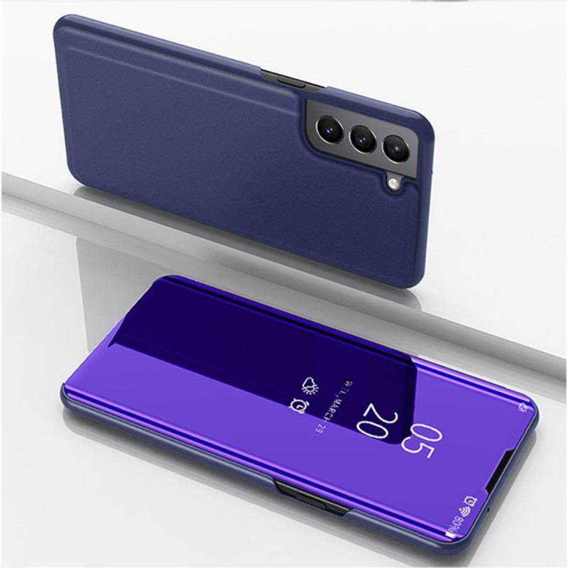 Capa De Celular Para Samsung Galaxy S22 5G Espelho E Couro Sintético