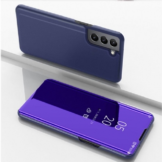 Capa De Celular Para Samsung Galaxy S22 5G Espelho E Couro Sintético