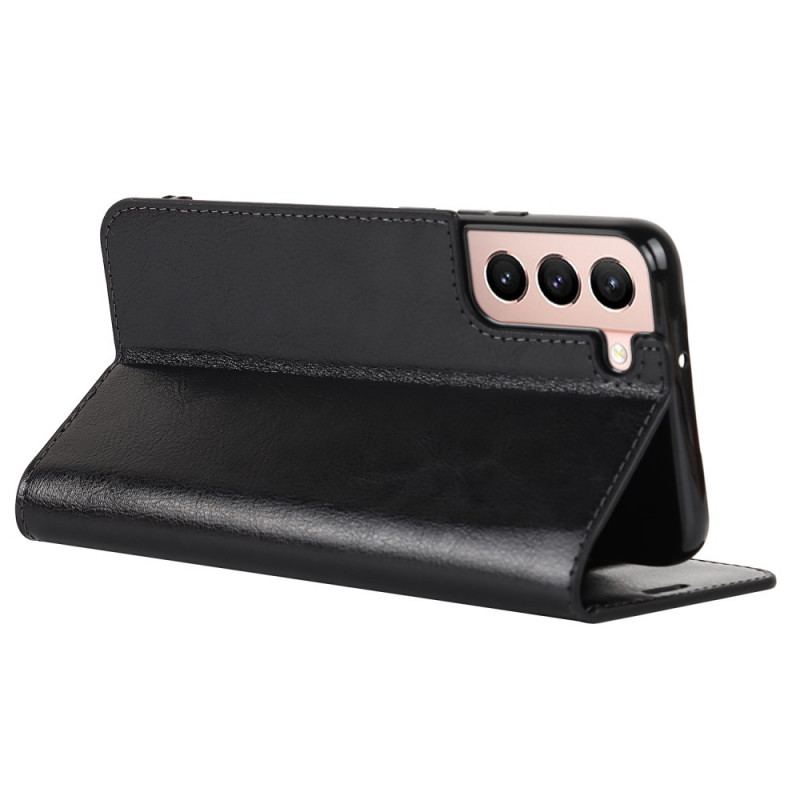 Capa De Celular Para Samsung Galaxy S22 5G Flip Couro Legitimo