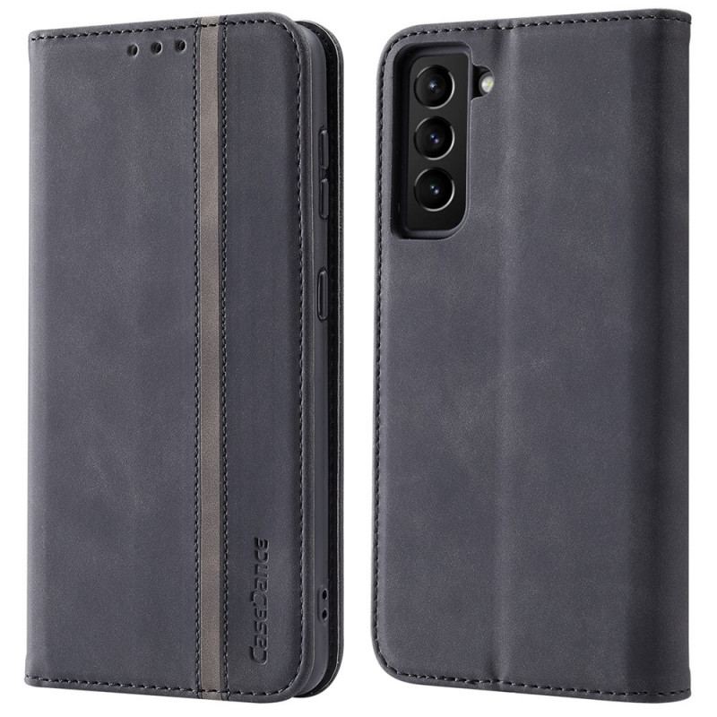 Capa De Celular Para Samsung Galaxy S22 5G Flip Couro Sintético Casedance