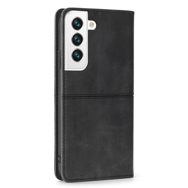 Capa De Celular Para Samsung Galaxy S22 5G Flip Estilo Alta Costura De Couro