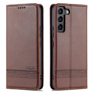 Capa De Celular Para Samsung Galaxy S22 5G Flip Estilo De Couro Azns