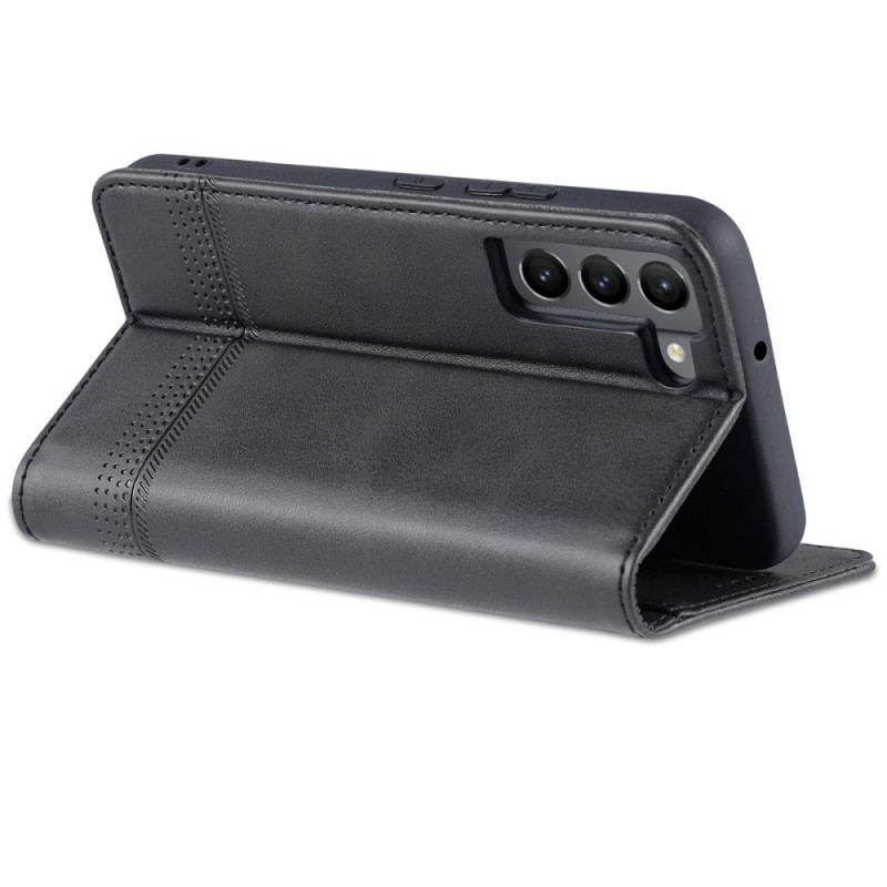 Capa De Celular Para Samsung Galaxy S22 5G Flip Estilo De Couro Azns