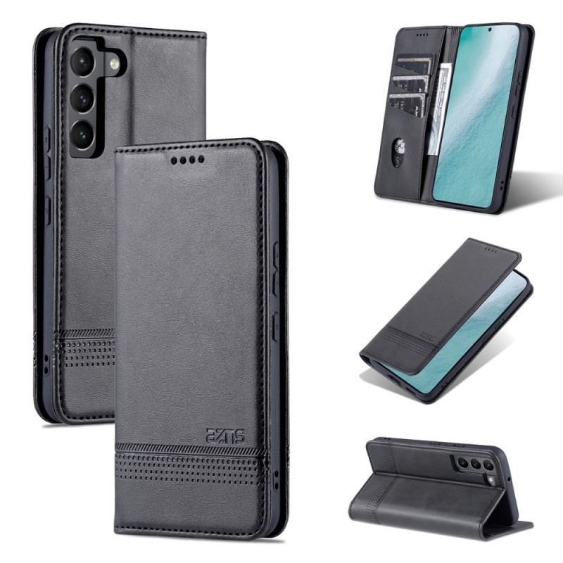 Capa De Celular Para Samsung Galaxy S22 5G Flip Estilo De Couro Azns