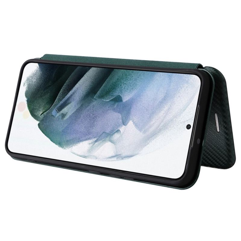 Capa De Celular Para Samsung Galaxy S22 5G Flip Fibra De Carbono