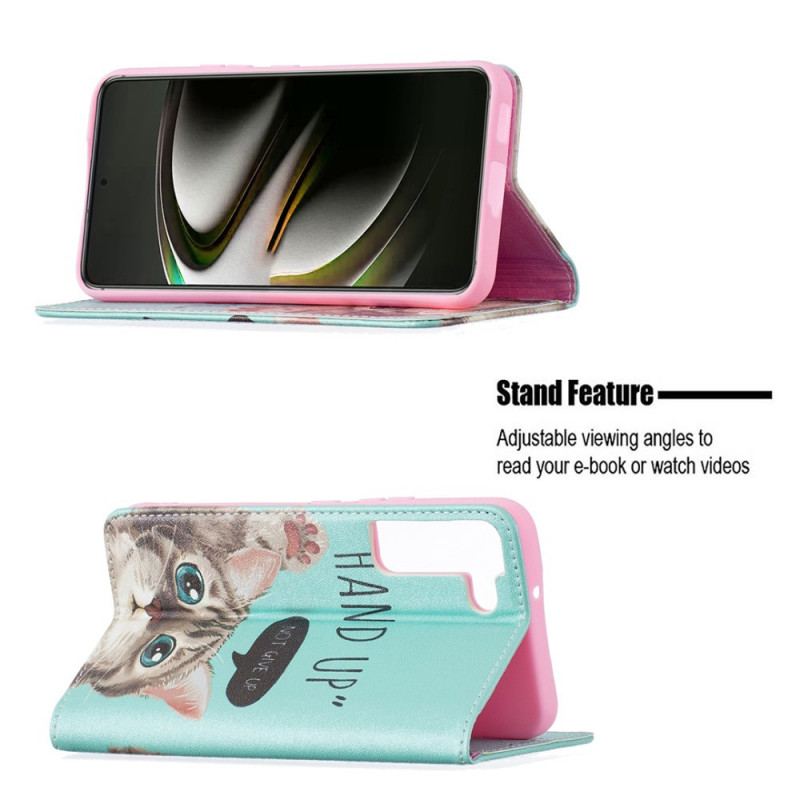 Capa De Celular Para Samsung Galaxy S22 5G Flip Hand-up