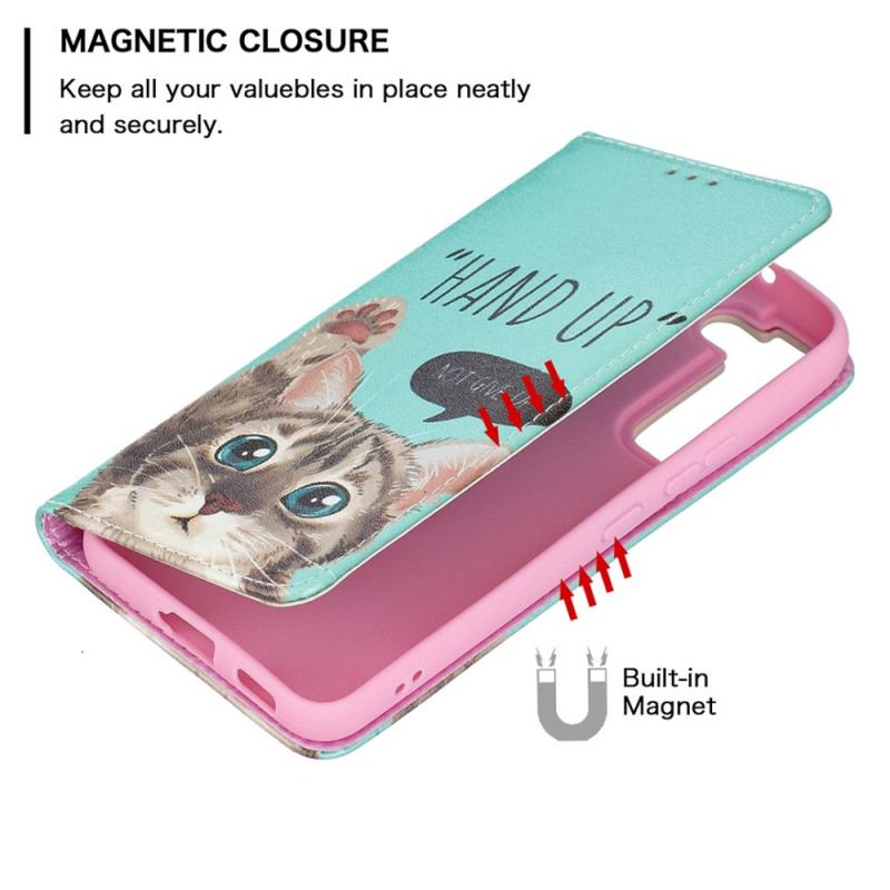 Capa De Celular Para Samsung Galaxy S22 5G Flip Hand-up