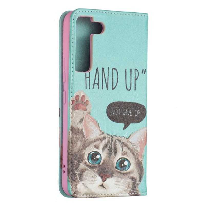 Capa De Celular Para Samsung Galaxy S22 5G Flip Hand-up