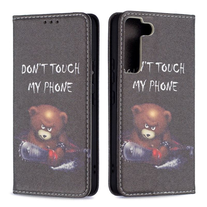 Capa De Celular Para Samsung Galaxy S22 5G Flip Urso Perigoso