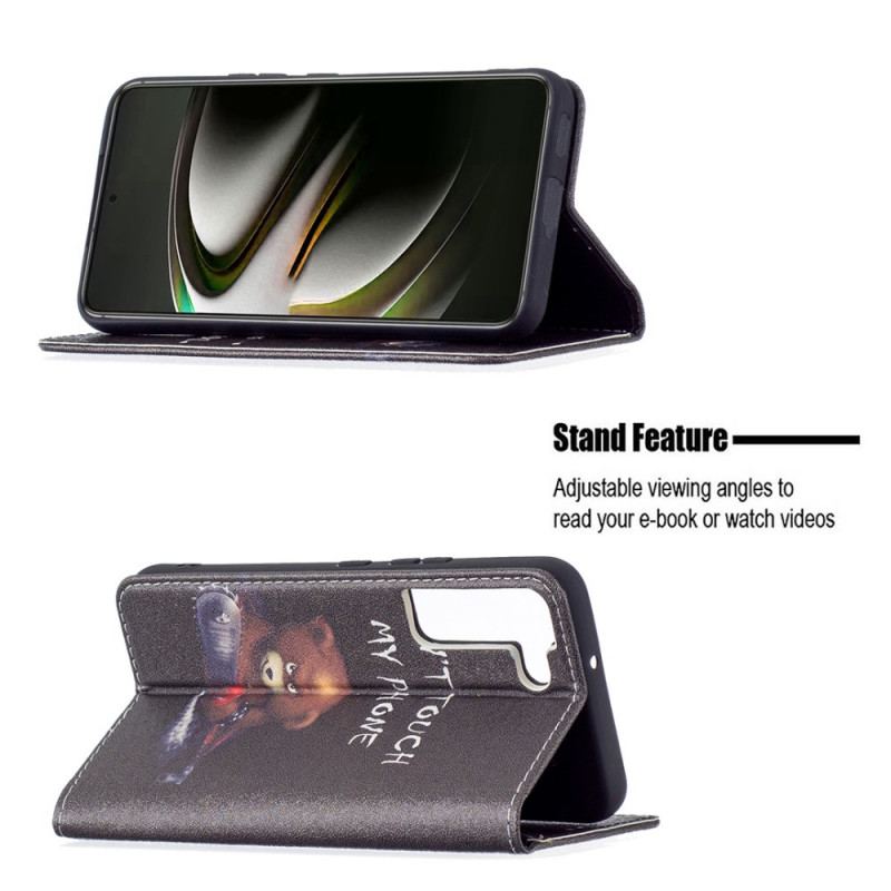 Capa De Celular Para Samsung Galaxy S22 5G Flip Urso Perigoso