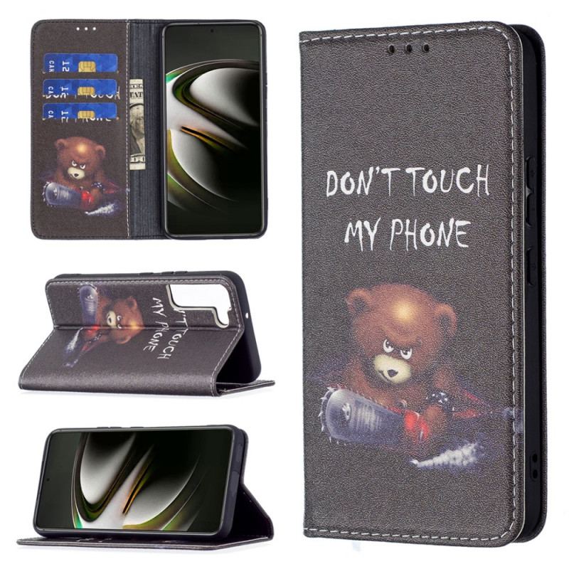 Capa De Celular Para Samsung Galaxy S22 5G Flip Urso Perigoso