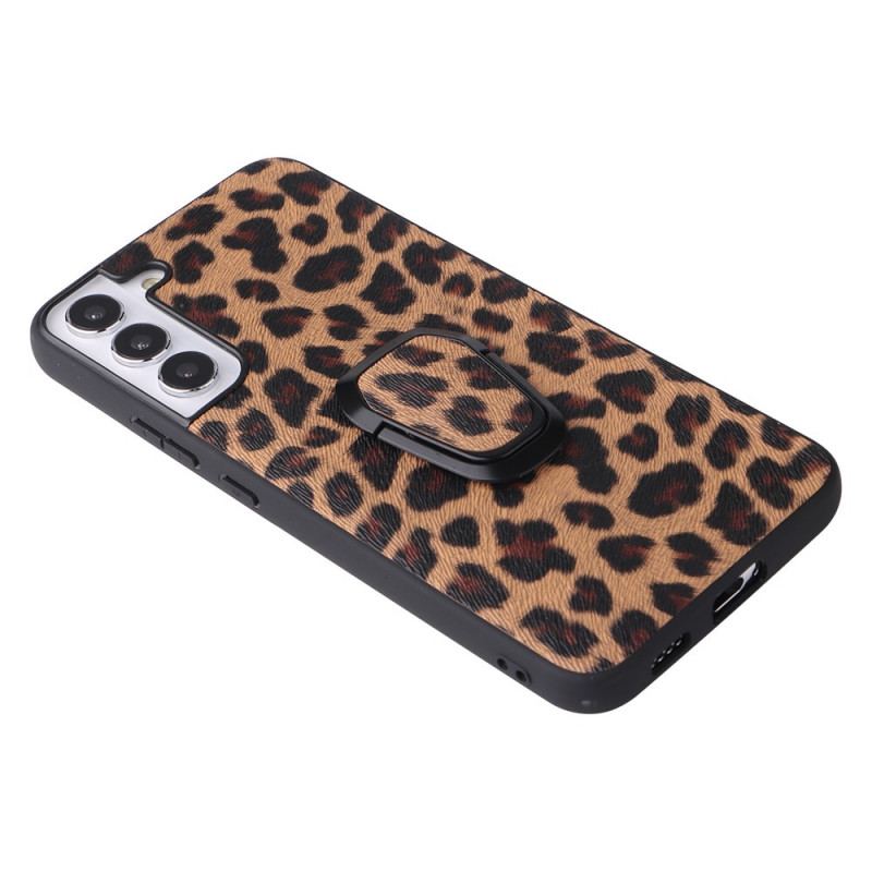 Capa De Celular Para Samsung Galaxy S22 5G Suporte De Anel De Fibra De Carbono