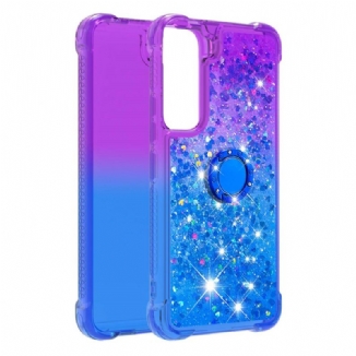 Capa De Celular Para Samsung Galaxy S22 5G Suporte De Anel Glitter