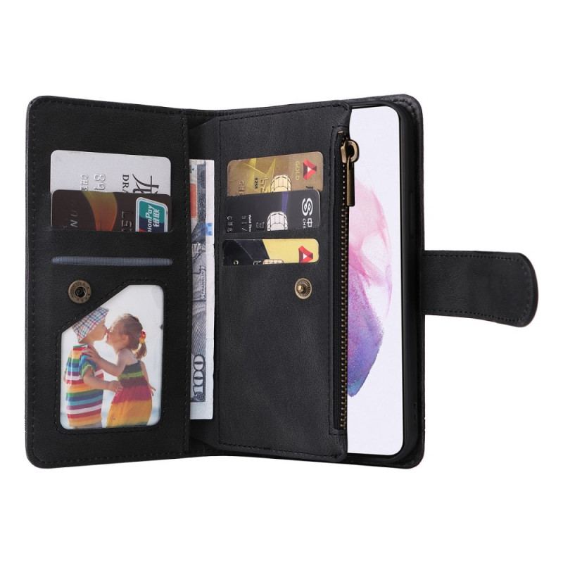 Capa Em Pele Para Samsung Galaxy S22 5G Negócios Multifuncionais