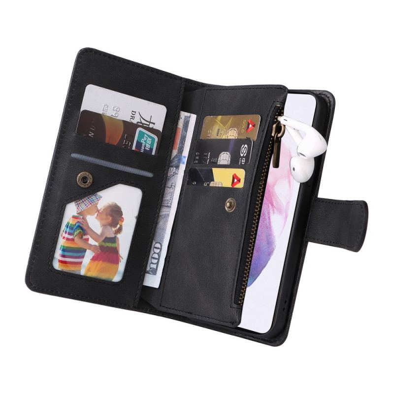 Capa Em Pele Para Samsung Galaxy S22 5G Negócios Multifuncionais