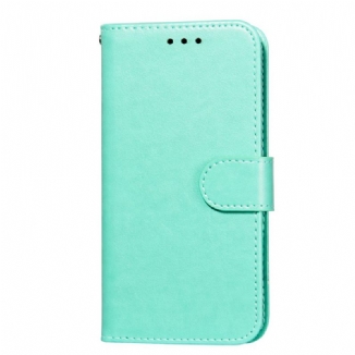 Capa Flip Para Samsung Galaxy S22 5G De Cordão Tiras De Cor Sólida