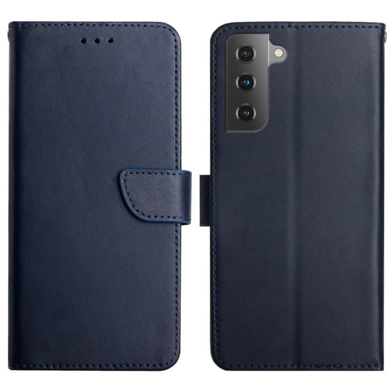 Capa Flip Para Samsung Galaxy S22 5G Couro Napa Genuíno