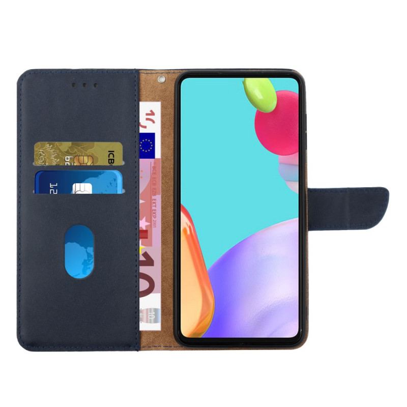 Capa Flip Para Samsung Galaxy S22 5G Couro Napa Genuíno